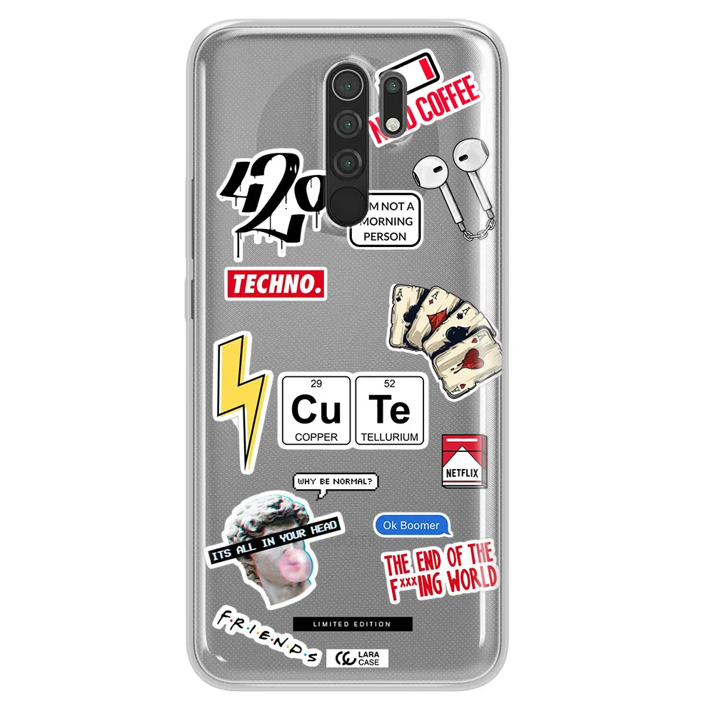 Cute Xiaomi Redmi 9 Clear TPU Case