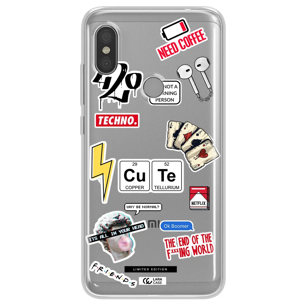 Cute Xiaomi Redmi Note 6 Pro Clear TPU Case