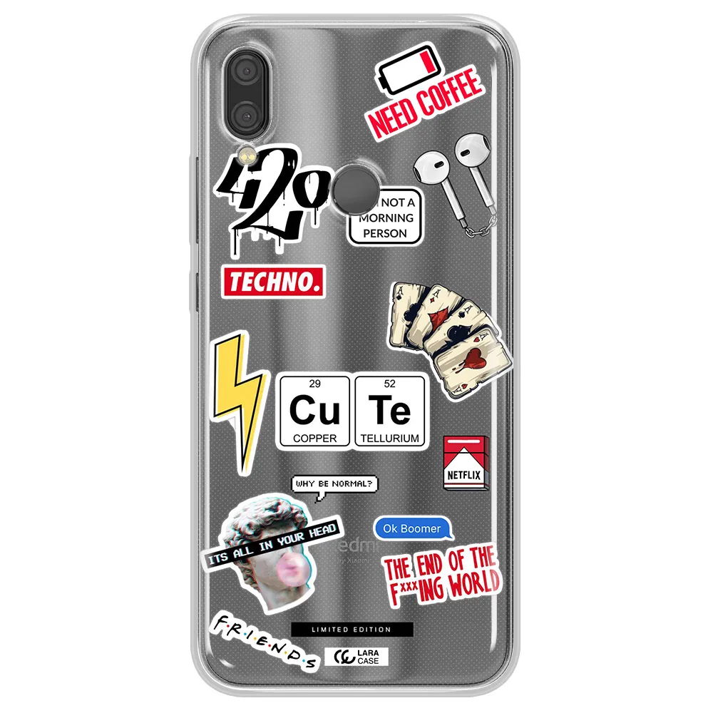 Cute Xiaomi Redmi Note 7 Clear TPU Case