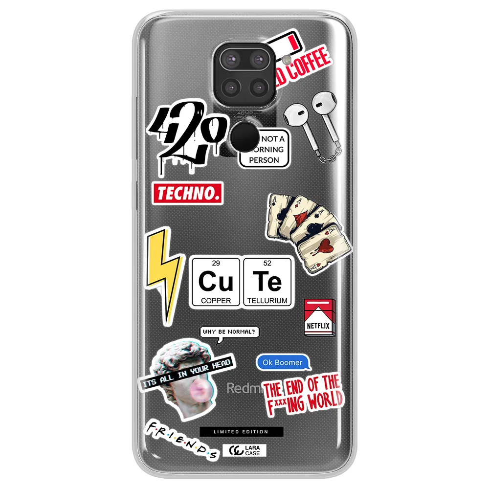 Cute Xiaomi Redmi Note 9 Clear TPU Case