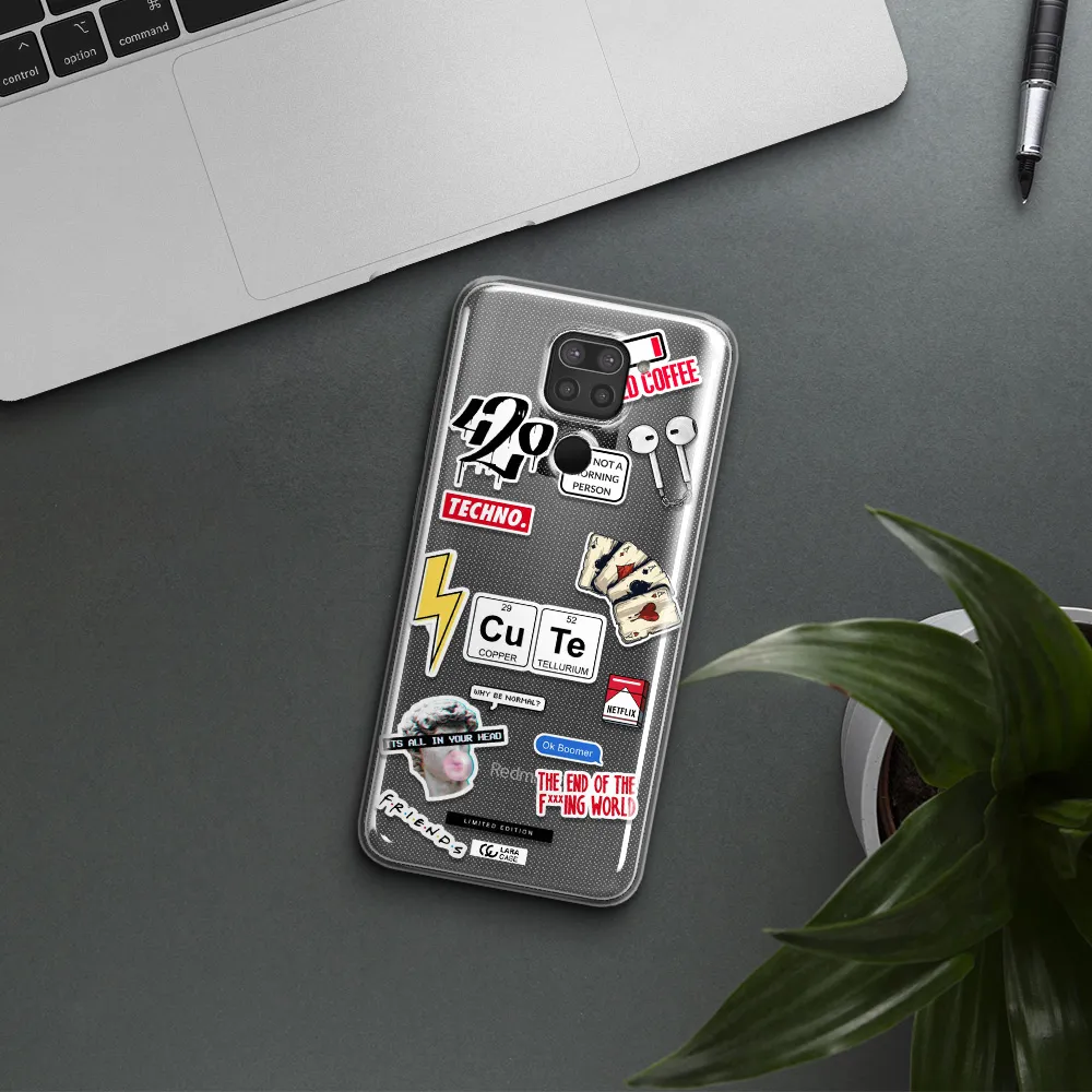 Cute Xiaomi Redmi Note 9 Clear TPU Case