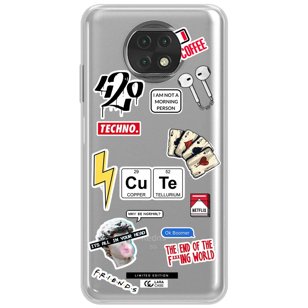 Cute Xiaomi Redmi Note 9T Clear Tpu Case