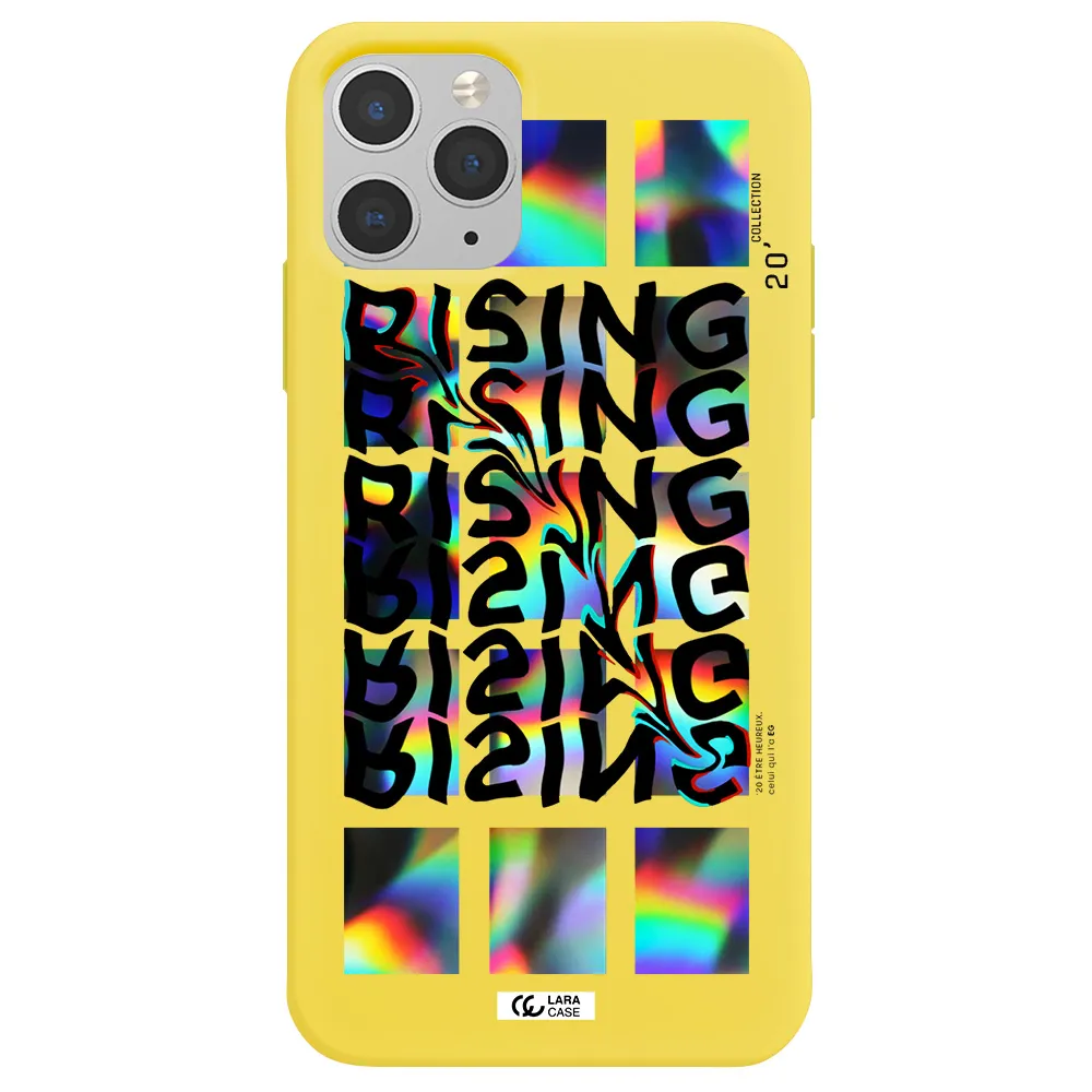 Rising Apple iPhone 11 pro max Silicone canary yellow Case