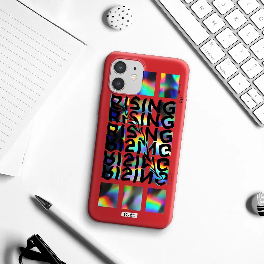 Rising Apple iPhone 12 mini Silicone Imperial Red Case