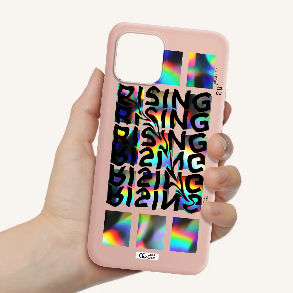 Rising Apple iPhone 12 mini Silicone pastel pink Case