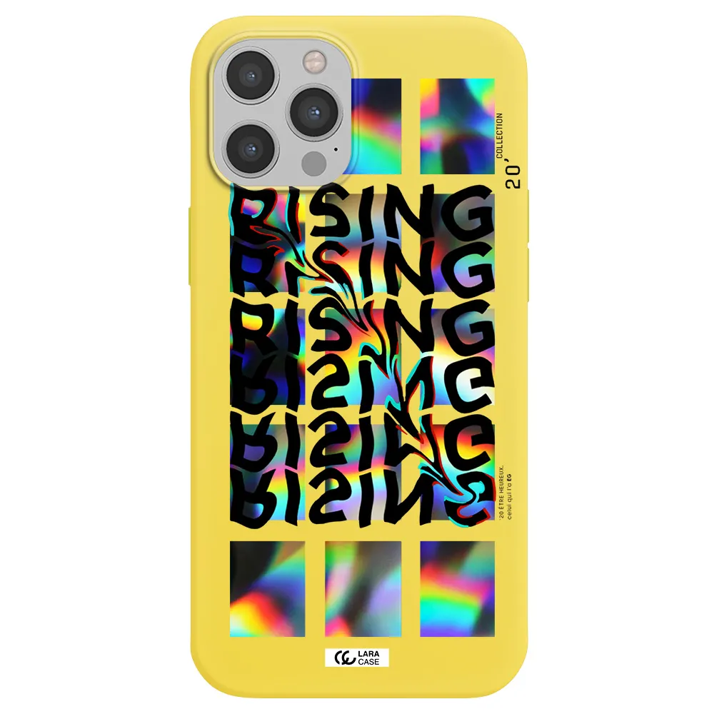 Rising Apple iPhone 12 pro max Silicone canary yellow Case