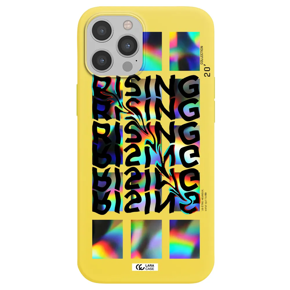 Rising Apple iPhone 12 pro Silicone canary yellow Case