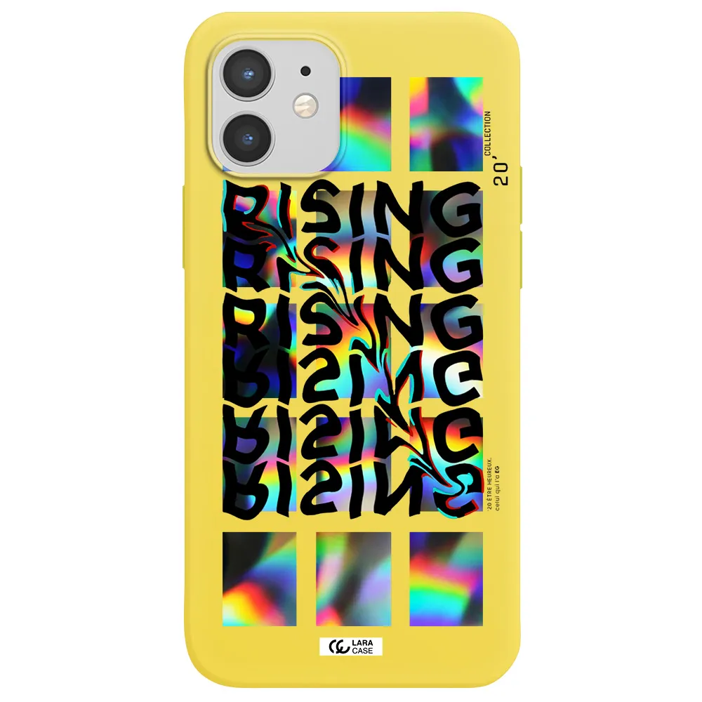 Rising Apple iPhone 12 Silicone canary yellow Case