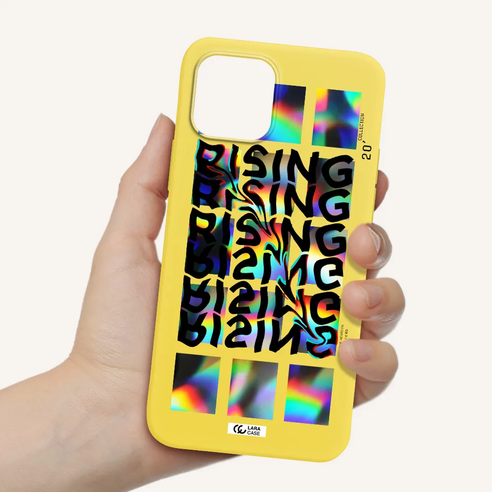 Rising Apple iPhone 12 Silicone canary yellow Case