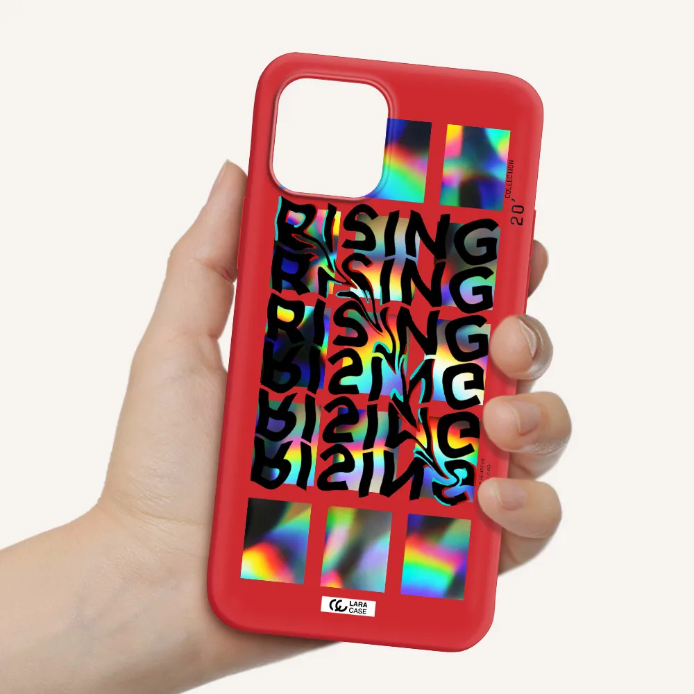 Rising Apple iPhone 12 Silicone Imperial Red Case