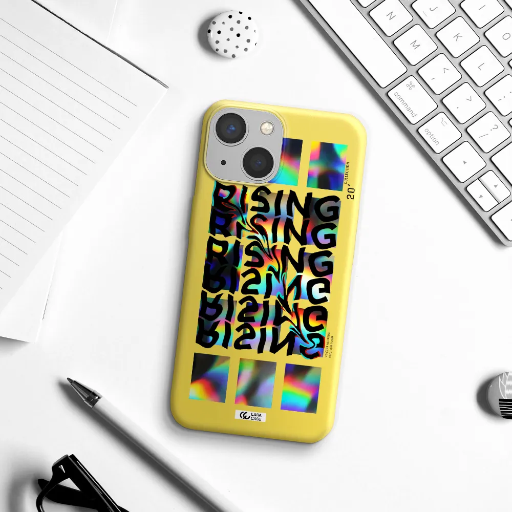 Rising Apple iPhone 13 mini Silicone canary yellow Case