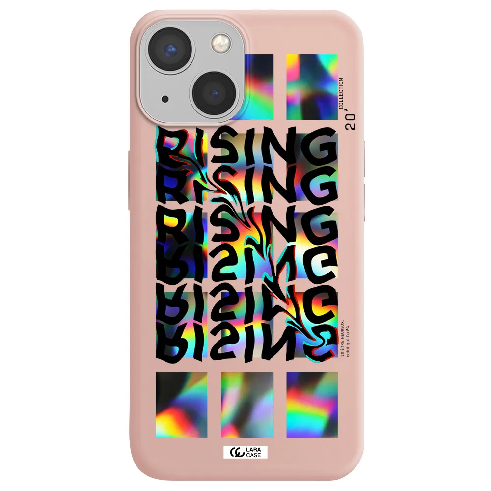 Rising Apple iPhone 13 mini Silicone pastel pink Case