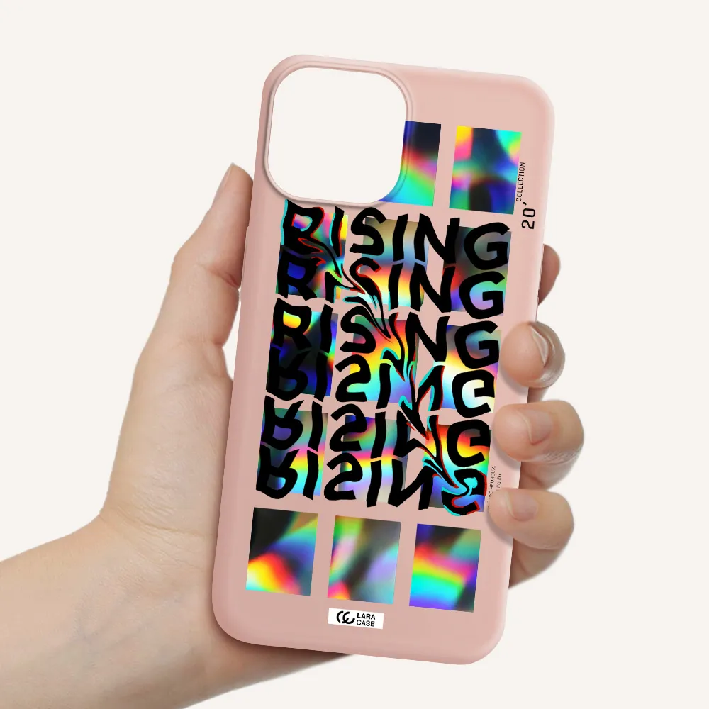 Rising Apple iPhone 13 mini Silicone pastel pink Case