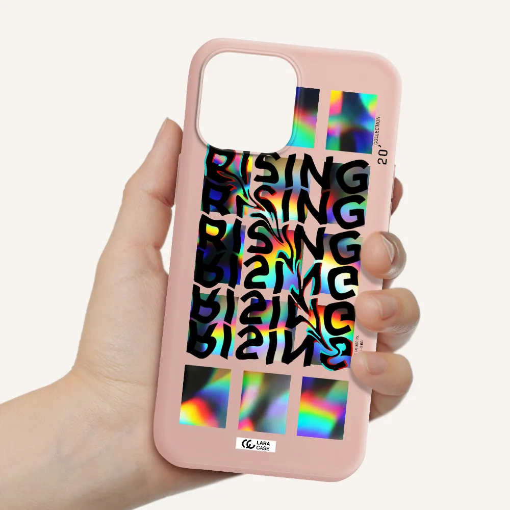 Rising Apple iPhone 13 Pro Max Silicone pastel pink Case