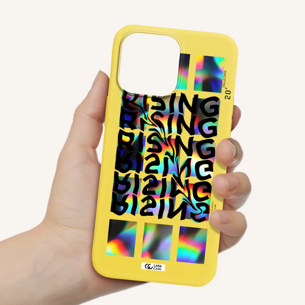 Rising Apple iPhone 14 pro max Silicone canary yellow Case