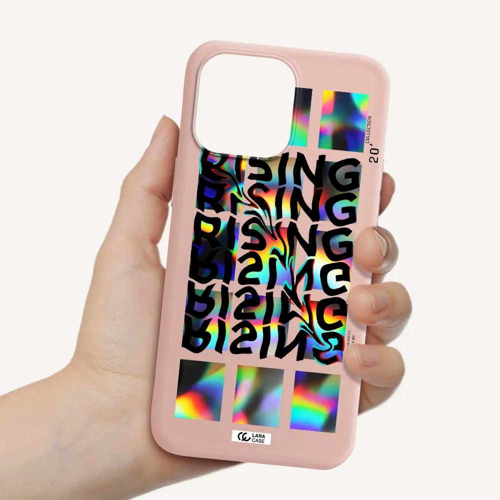 Rising Apple iPhone 14 pro Silicone pastel pink Case
