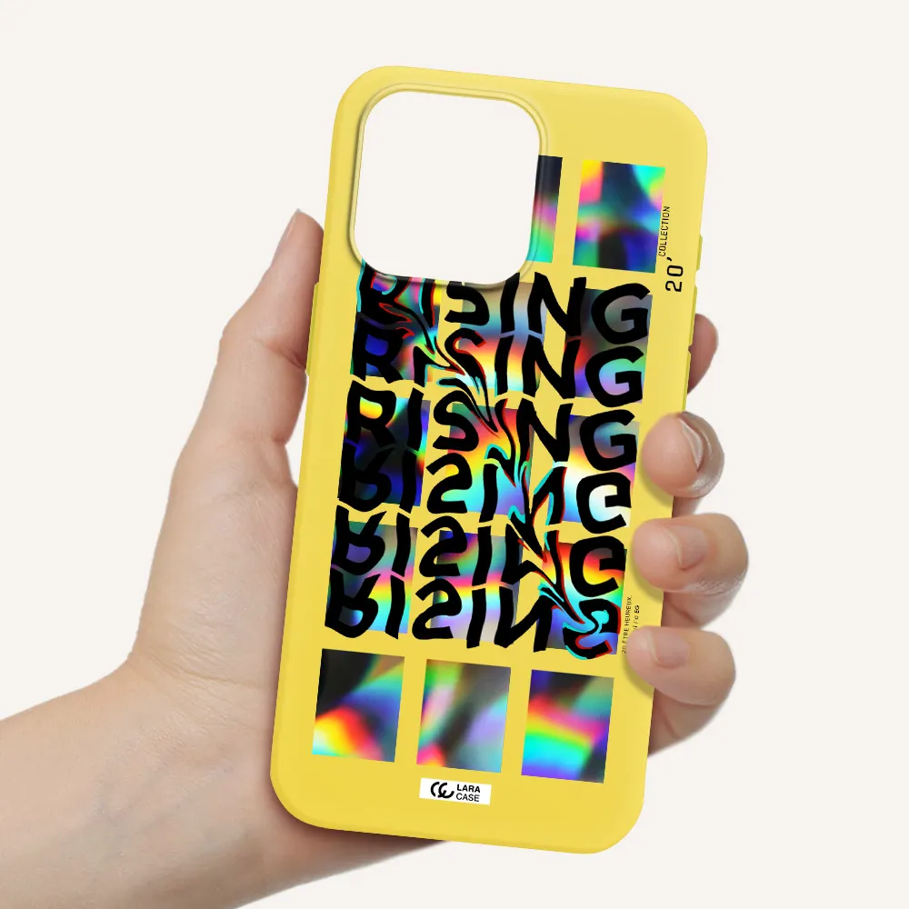 Rising Apple Iphone 15 Pro max Silicone canary yellow Case