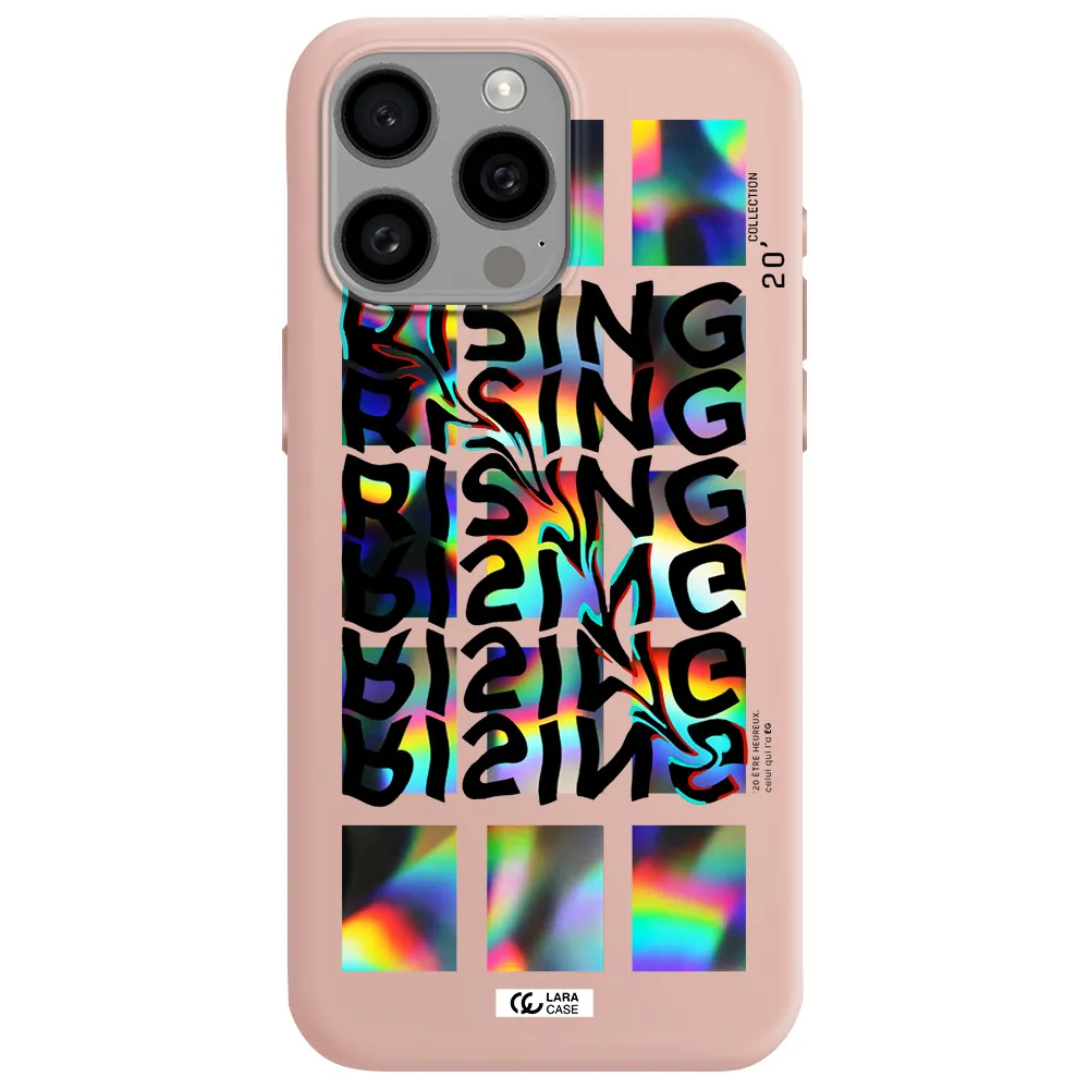 Rising Apple Iphone 15 Pro max Silicone pastel pink Case