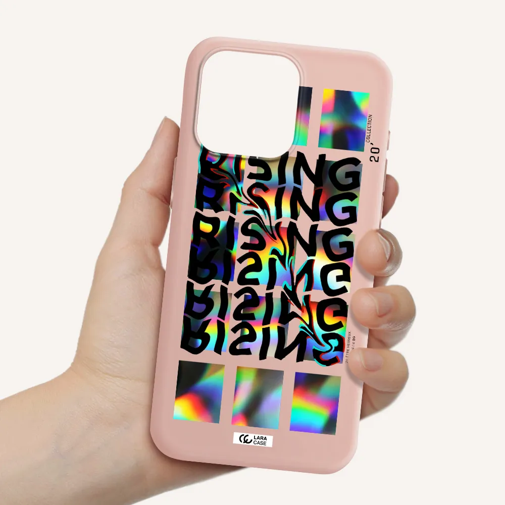 Rising Apple Iphone 15 Pro max Silicone pastel pink Case