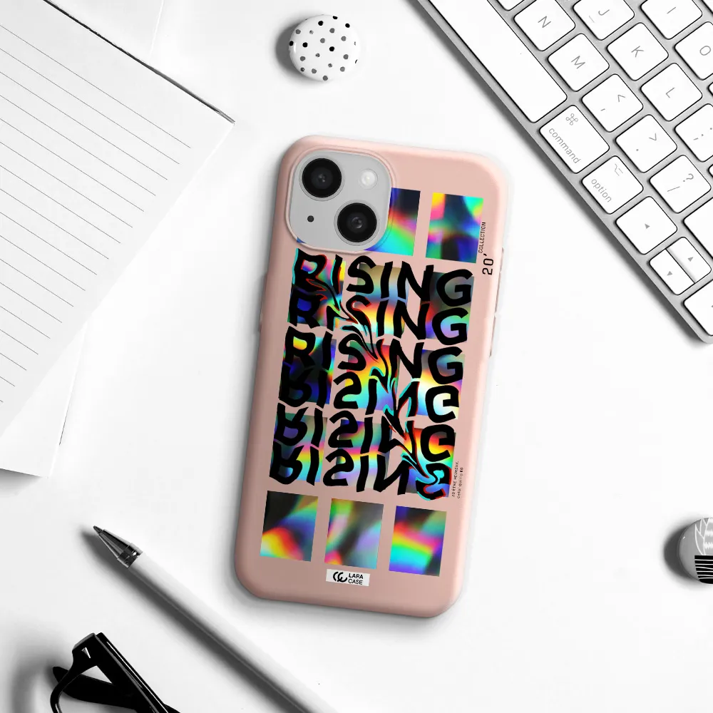 Rising Apple Iphone 15 Silicone Pastel Pink Case
