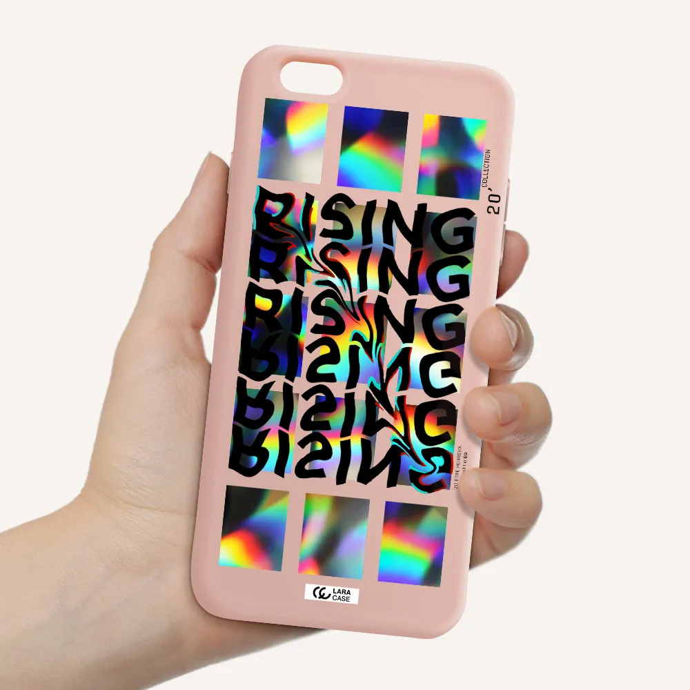 Rising Apple iPhone 6 plus Silicone pastel pink Case