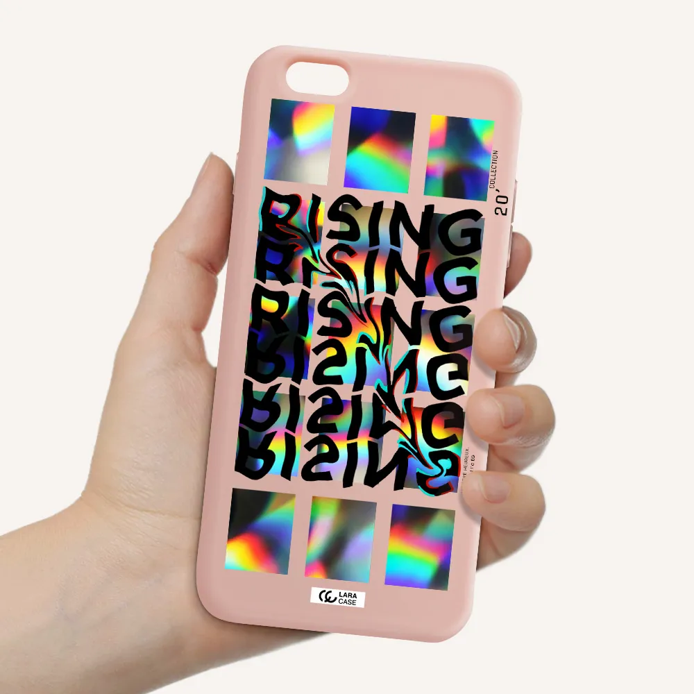 Rising Apple iPhone 6 s plus Silicone pastel pink Case
