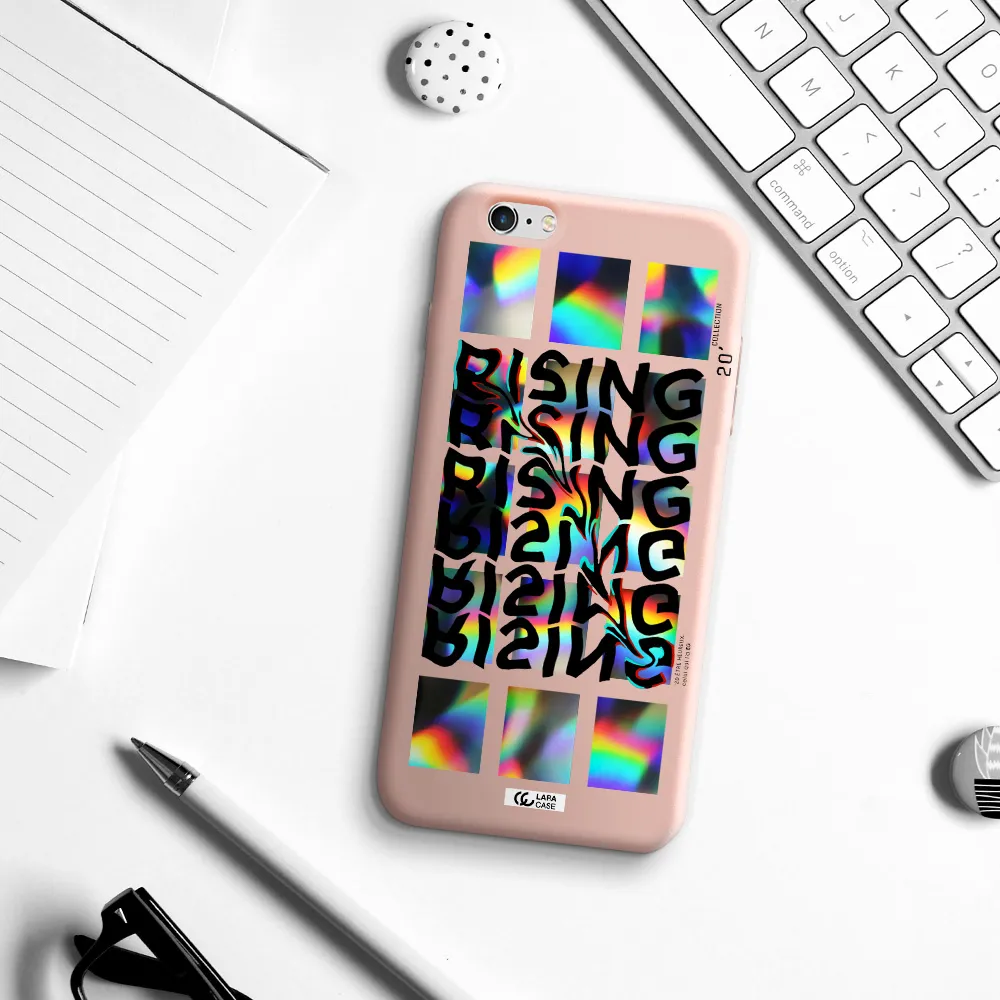 Rising Apple iPhone 6 s plus Silicone pastel pink Case