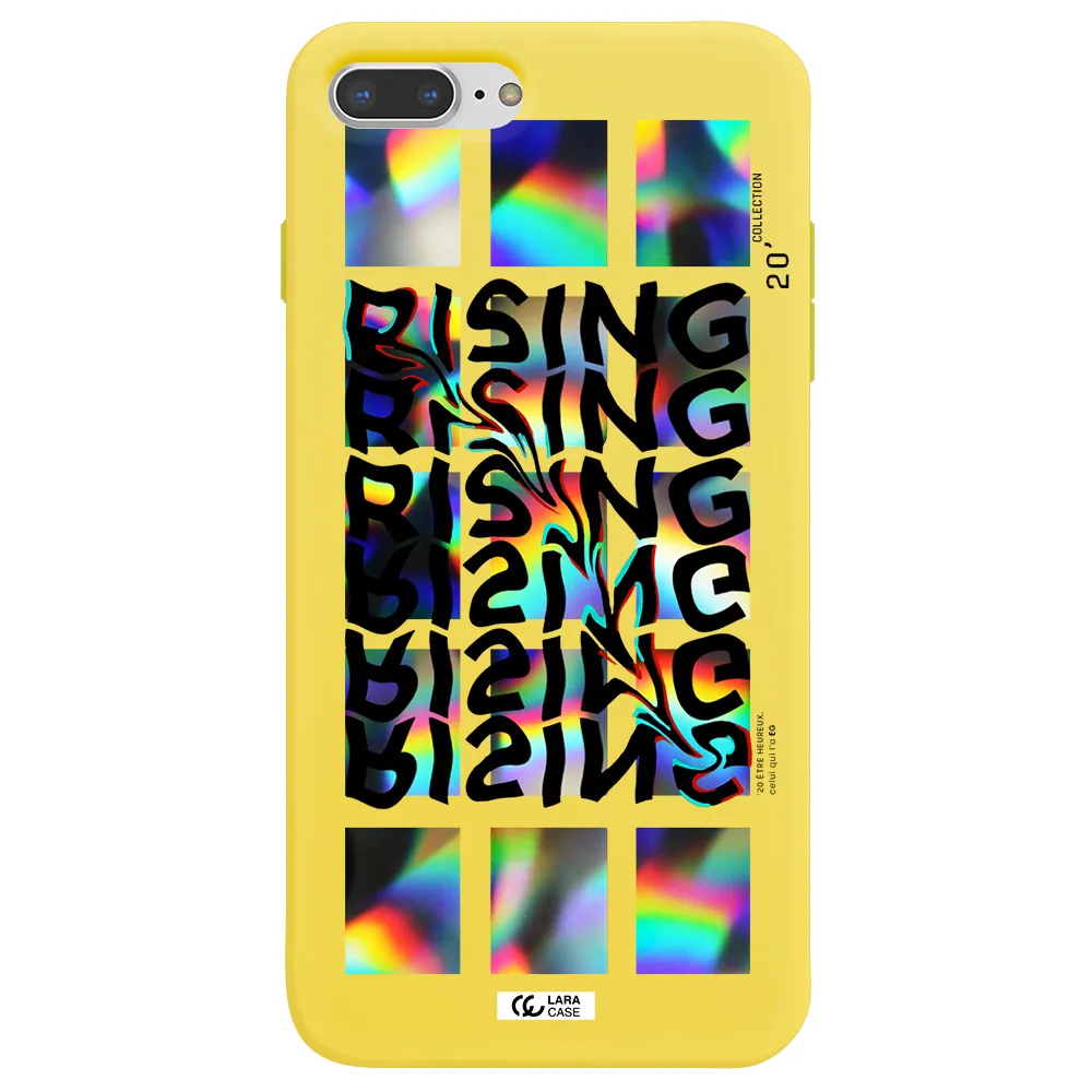 Rising Apple iPhone 7 plus Silicone canary yellow Case