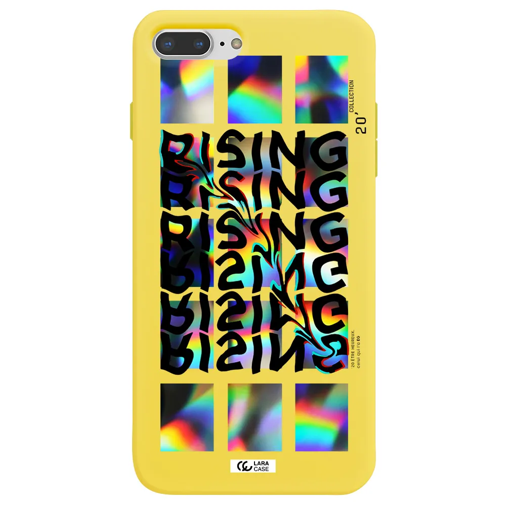 Rising Apple iPhone 8 plus Silicone canary yellow Case