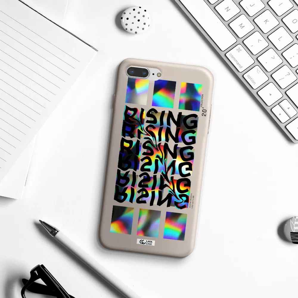 Rising Apple iPhone 8 plus Silicone Stone Case