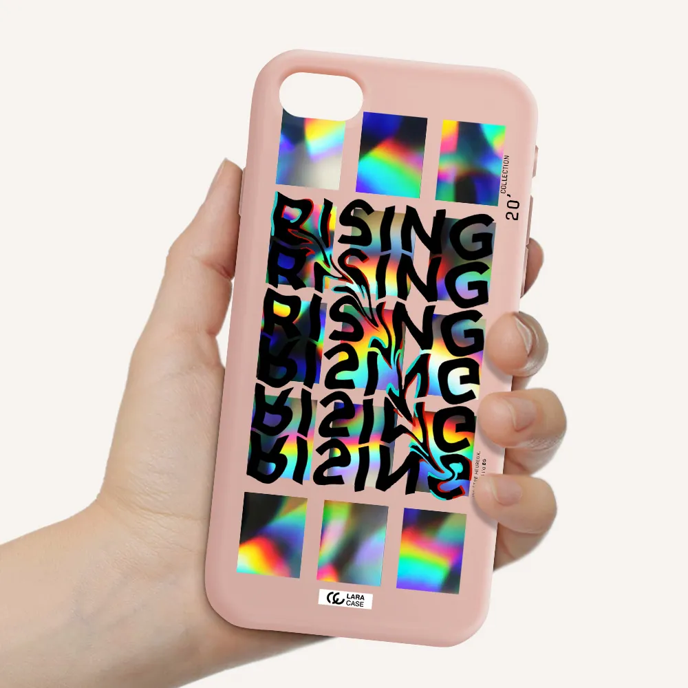 Rising Apple iPhone se 2020 Silicone pastel pink Case