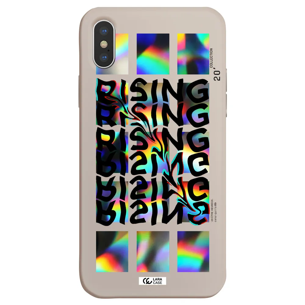 Rising Apple iPhone X Silicone Stone Case