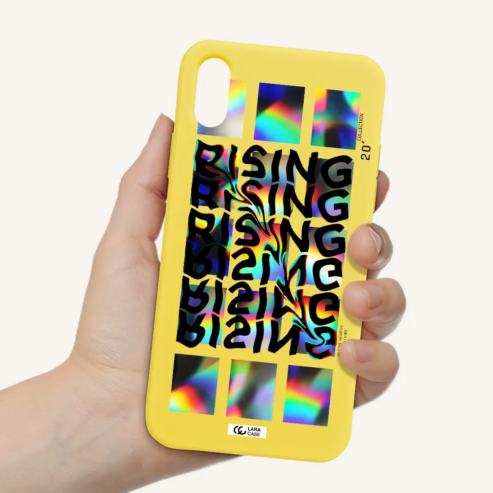 Rising Apple iPhone XS Silicone canary yellow Case