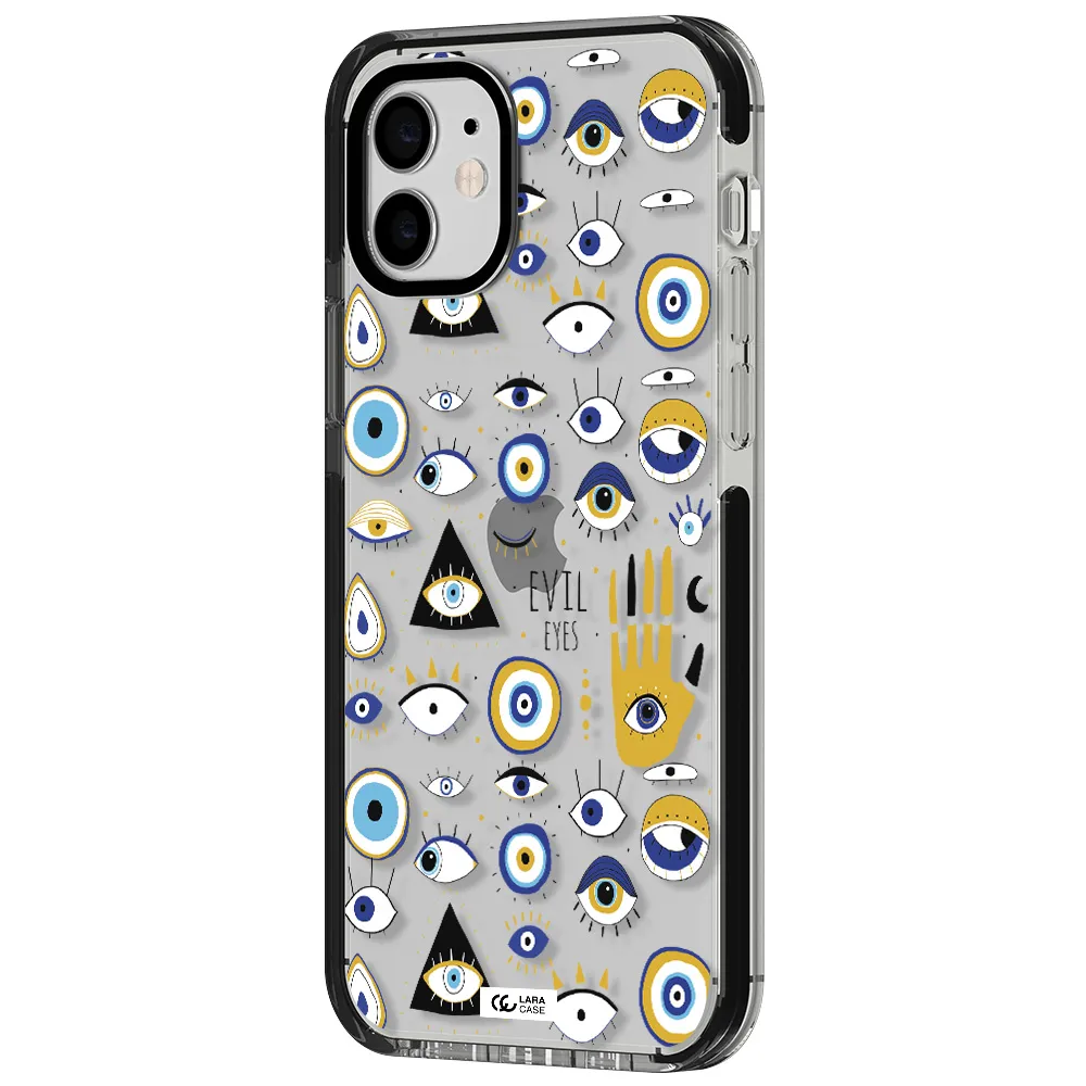 Evil Eyes Apple iPhone 11 impact black border Case