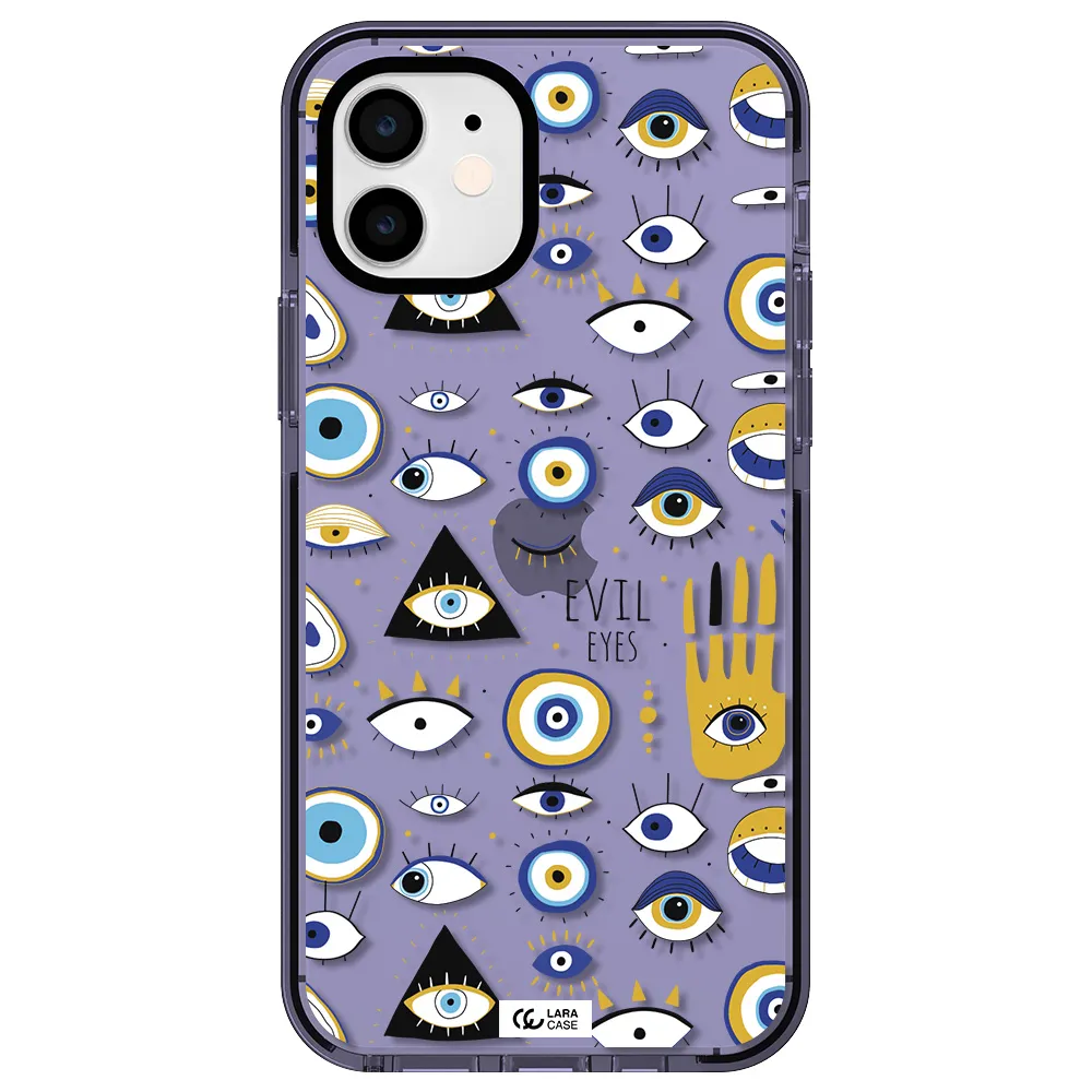 Evil Eyes Apple iPhone 11 impact Lilac Case
