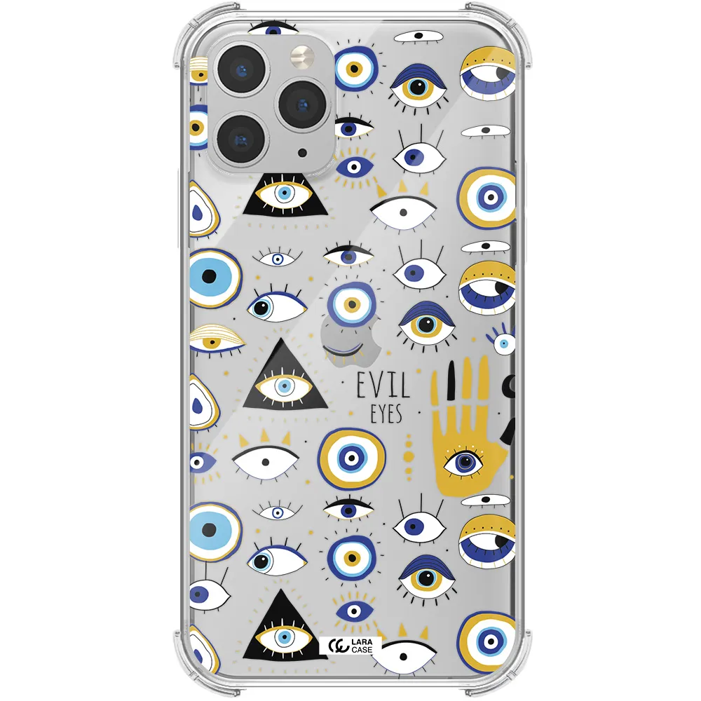 Evil Eyes Apple iPhone 11 pro Clear PC Case