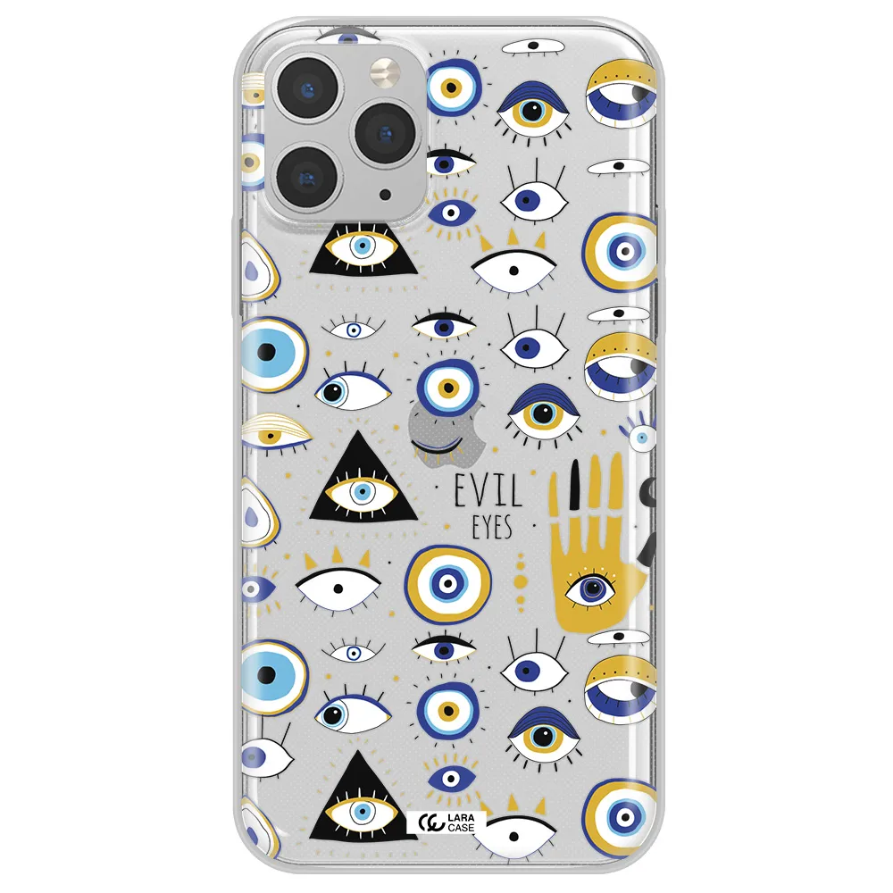 Evil Eyes Apple iPhone 11 pro Clear TPU Case