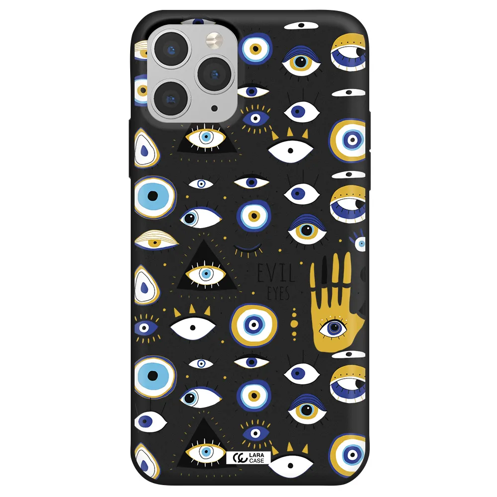 Evil Eyes Apple iPhone 11 pro max Silicone black Case