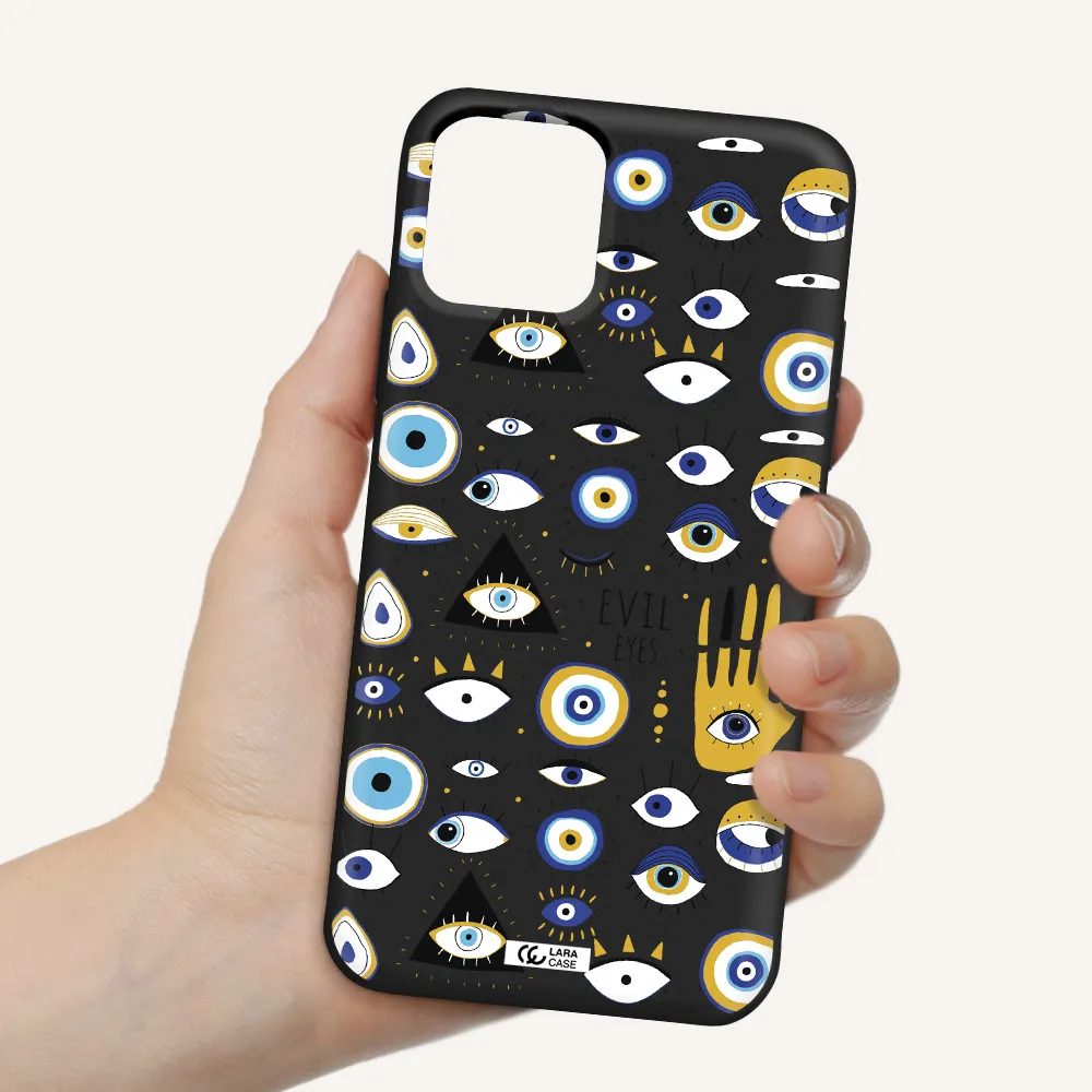 Evil Eyes Apple iPhone 11 pro max Silicone black Case