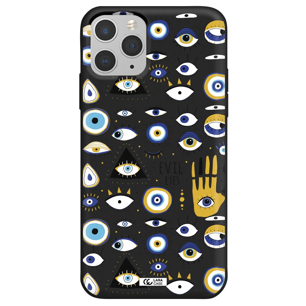 Evil Eyes Apple iPhone 11 pro Silicone black Case