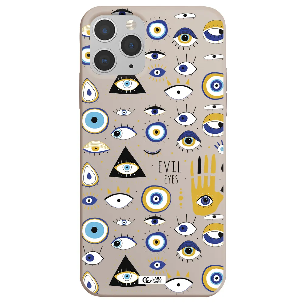 Evil Eyes Apple iPhone 11 pro Silicone Stone Case