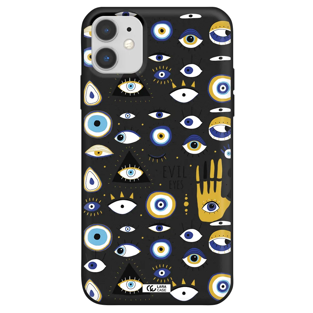Evil Eyes Apple iPhone 11 Silicone black Case