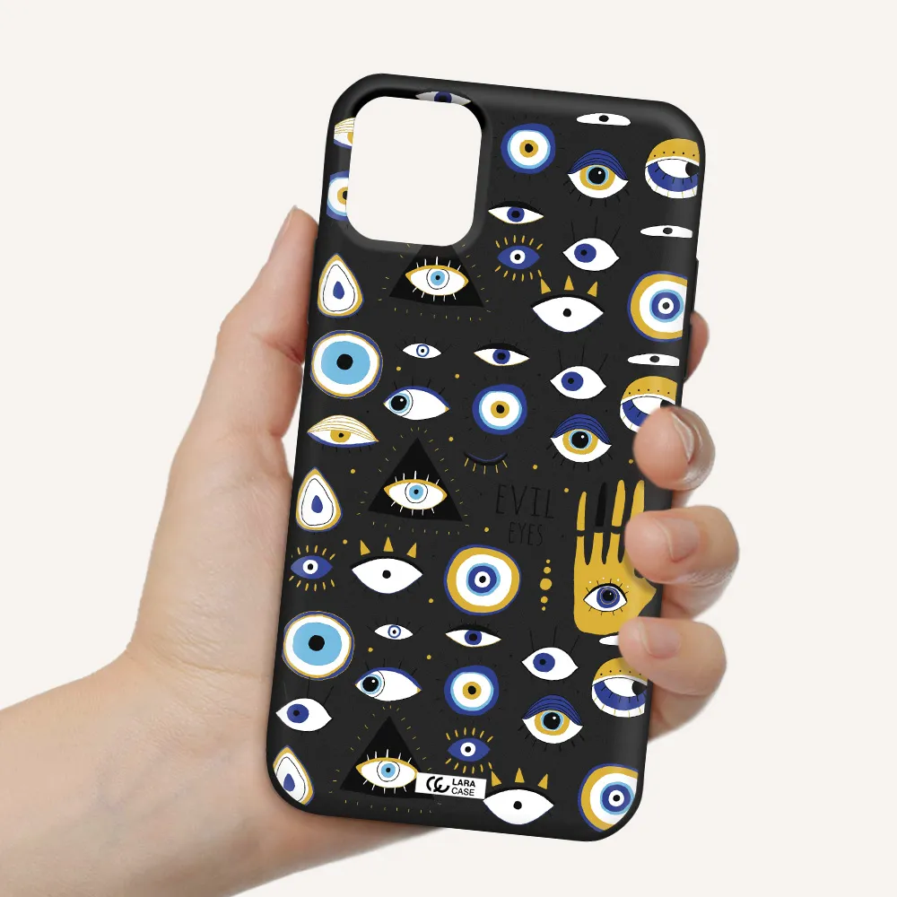 Evil Eyes Apple iPhone 11 Silicone black Case