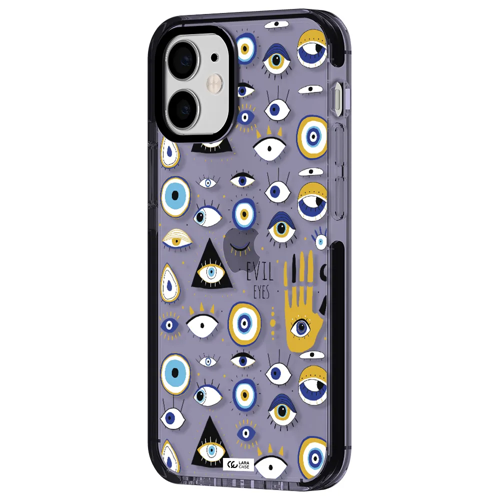 Evil Eyes Apple iPhone 12 mini impact Lilac Case