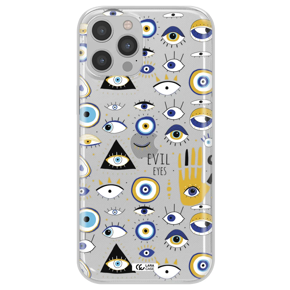 Evil Eyes Apple iPhone 12 pro Clear TPU Case