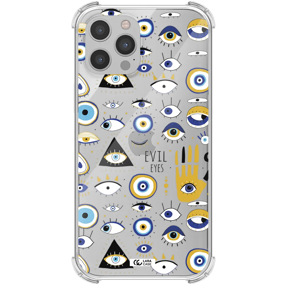 Evil Eyes Apple iPhone 12 pro max Clear PC Case