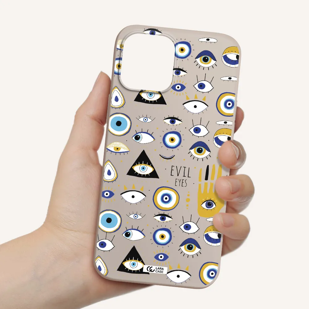 Evil Eyes Apple iPhone 12 pro Silicone Stone Case