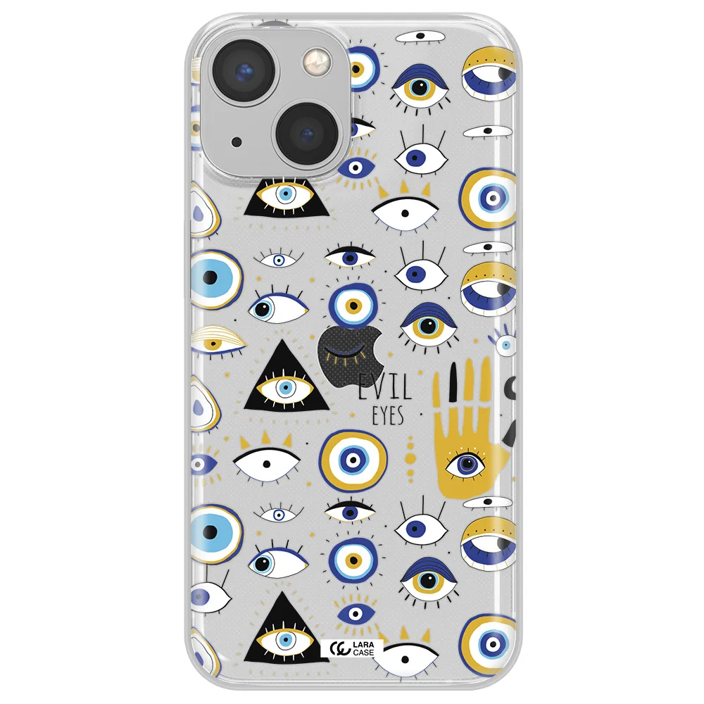 Evil Eyes Apple iPhone 13 Clear TPU Case
