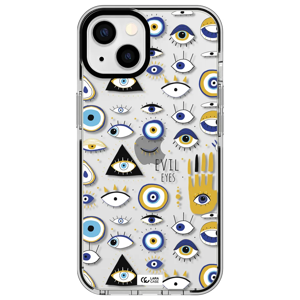 Evil Eyes Apple iPhone 13 impact black border Case