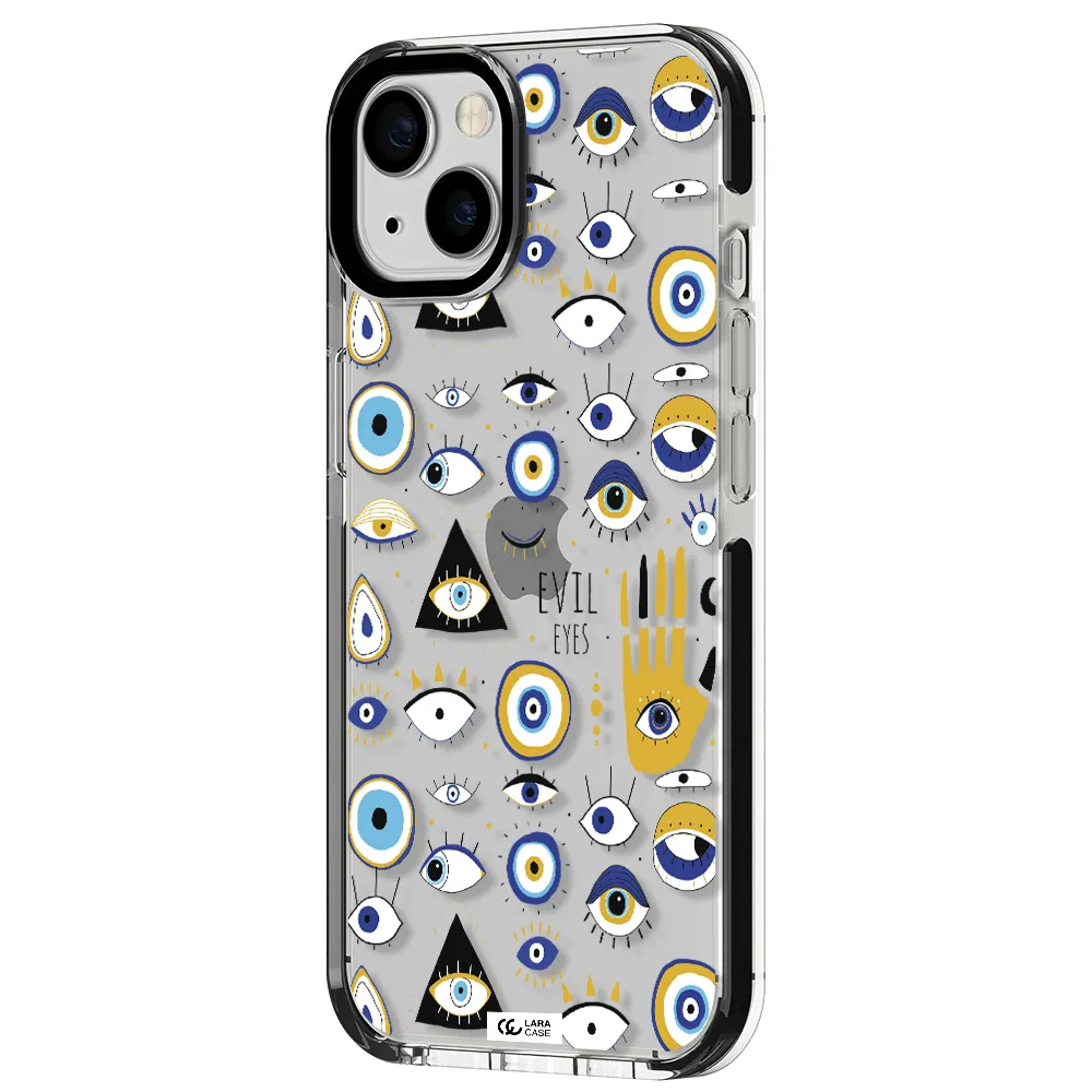 Evil Eyes Apple iPhone 13 impact black border Case